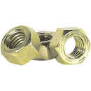 Grade 8 USS Hex Nut, 1/4"-20, Zinc Yellow, Medium Carbon Steel, Right Hand