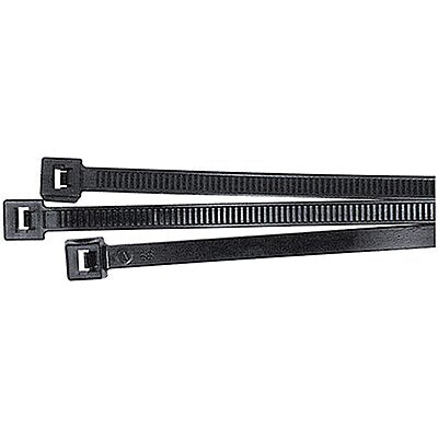 Nylon 6/6 Standard Cable Tie, 14.5"L, Black 100CT (PDC)