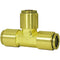 DOT Union Tee, Air Brake Push-to-Connect Fitting Brass 3/8"