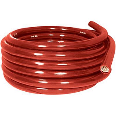 Standard Battery Cable, 2 AWG, RED sold/FT