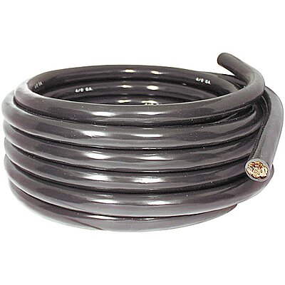 Standard Battery Cable, 2 AWG, BLACK sold/FT