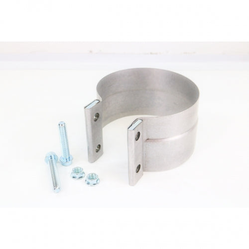 5" S/S CHROME Preformed Lap Joint Exhaust Clamp