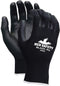 Coated Gloves, M, Palm, Polyurethane Glove Coating Material, 3 ANSI/ISEA Abrasion Level, 1 PR