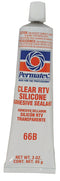 Permatex® RTV Silicone, Clear Paste, 3 oz. Tube