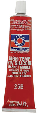 Permatex® RTV Silicone, Red Paste, 3 oz. Tube