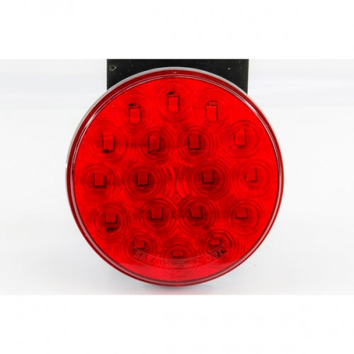 4" Round S/T/T Smd Red Led 12Vdc