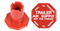 Trailer Supply Knob Red Octagon