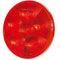 Truck-Lite® 4" Super 44 Stop/Turn/Tail, LED, Red, Round, 6 Diode, Fit 'N Forget S.S., 12V, 44302R