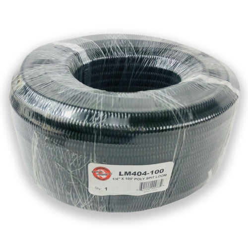 1/4" X 100' Polyethylene Split Loom