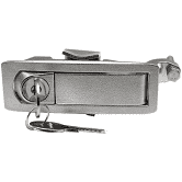 Compression Latch, Key Locking, Raised Trigger, Not sealed, Zinc Alloy, Chrome Plated, Textured