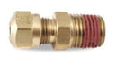 Brass Connector Male 1/2 x 3/8 For Nylon Tubing