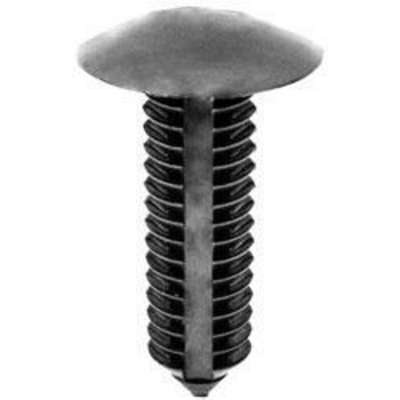 Trim Retainer, 11/32" Dia., 1-3/16" L, 3/4" Head Dia., Black
