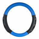 HEAVY DUTY 18" STEERING WHEEL COVERS IN DELUXE PLUS BLUE W/BLACK PADS