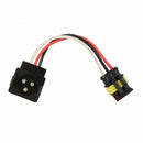 3-PIN LIGHT ADAPTER PLUG FROM ROUND 3-PIN TO STRAIGHT 3-PIN