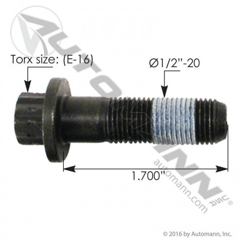 Universal Joint Bolt 12PT Flanged