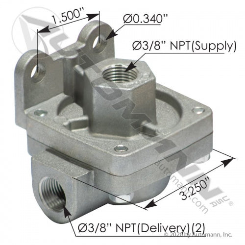 Quick Release Valve 3/8in Supply Port