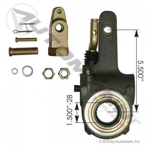 Automatic Slack Adjuster, Gunite Type, 1-1/2in -28 x 5-1/2in Arm VOLVO