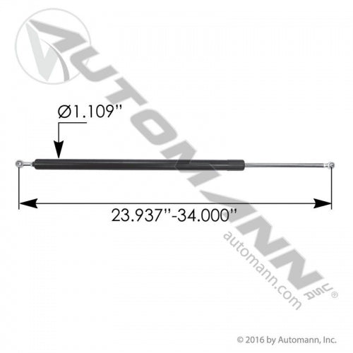 Hood Shock Strut Freightliner 23" - 24"