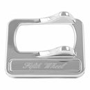 CHROME ROCKER SWITCH COVER W/ STAINLESS STEEL FIFTH WHEEL INSERT FOR PETERBILT