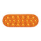 OVAL FLEET AMBER 20 LED LIGHT, AMBER LENS