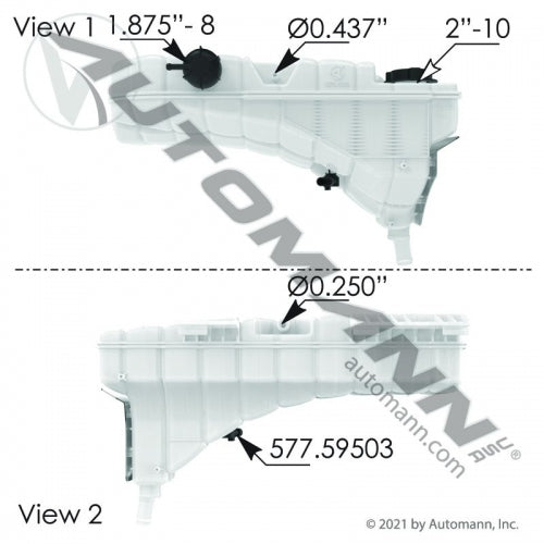 Coolant Reservoir Peterbilt/Kenwoth